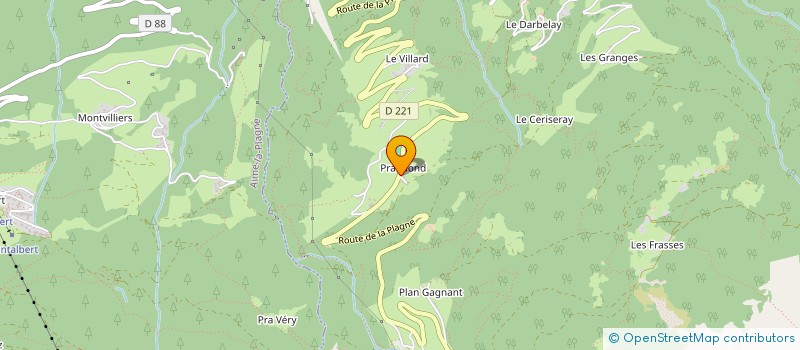 localisation de l'entreprise MONSIEUR FREDERIC LE MOULLEC  LA PLAGNE TARENTAISE