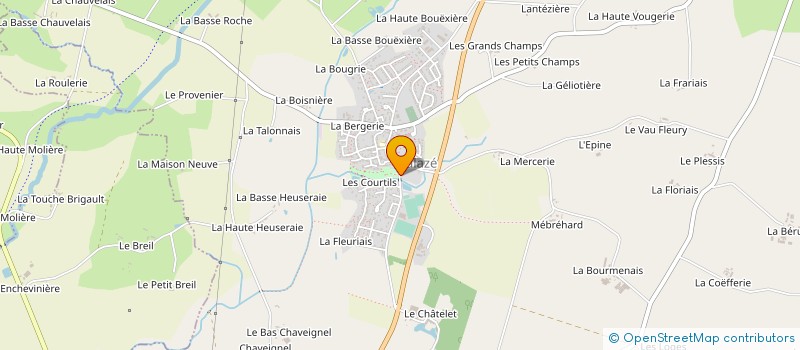 localisation de l'entreprise MONSIEUR FREDERIC LE SAGER  BALAZE