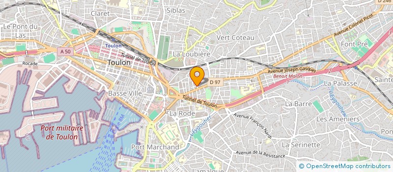 localisation de l'entreprise MONSIEUR FREDERIC LE TEXIER  TOULON