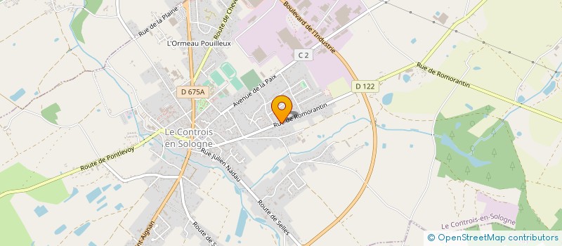 localisation de l'entreprise MONSIEUR FREDERIC LEBERT  LE CONTROIS-EN-SOLOGNE