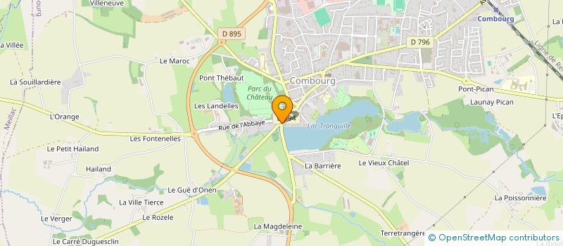 localisation de l'entreprise MONSIEUR FREDERIC LEBLANC  COMBOURG