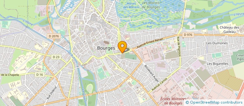 localisation de l'entreprise MONSIEUR FREDERIC LEBLANC à BOURGES