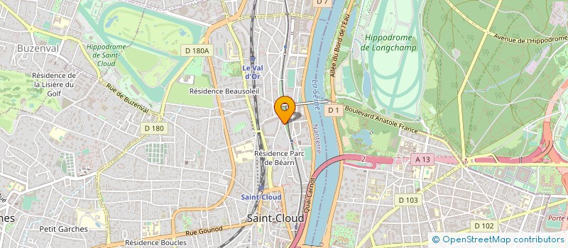 localisation de l'entreprise MONSIEUR FREDERIC LEBOUCHARD à SAINT-CLOUD