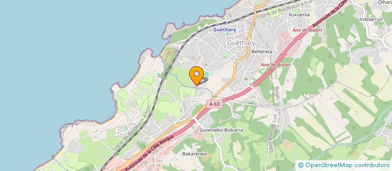 localisation de l'entreprise MONSIEUR FREDERIC LEBRAULT  GUETHARY