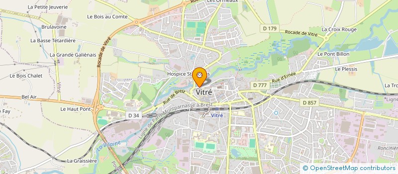 localisation de l'entreprise MONSIEUR FREDERIC LEBRUN à VITRE
