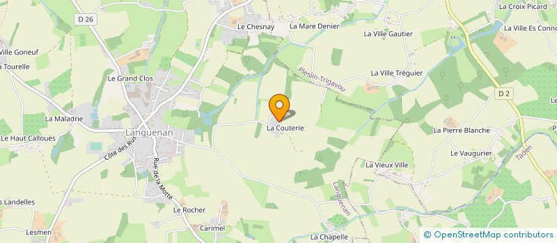 localisation de l'entreprise MONSIEUR FREDERIC LECLAIRE  LANGUENAN