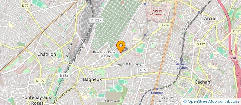 localisation de l'entreprise MONSIEUR FREDERIC LECOMTE à BAGNEUX