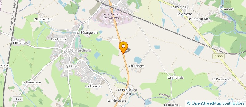 localisation de l'entreprise MONSIEUR FREDERIC LECOMTE à CUGAND
