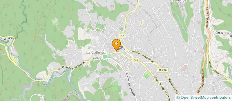 localisation de l'entreprise MONSIEUR FREDERIC LECOMTE à LA COLLE-SUR-LOUP