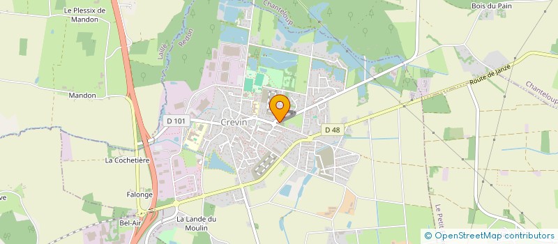 localisation de l'entreprise MONSIEUR FREDERIC LECRIVAIN  CREVIN