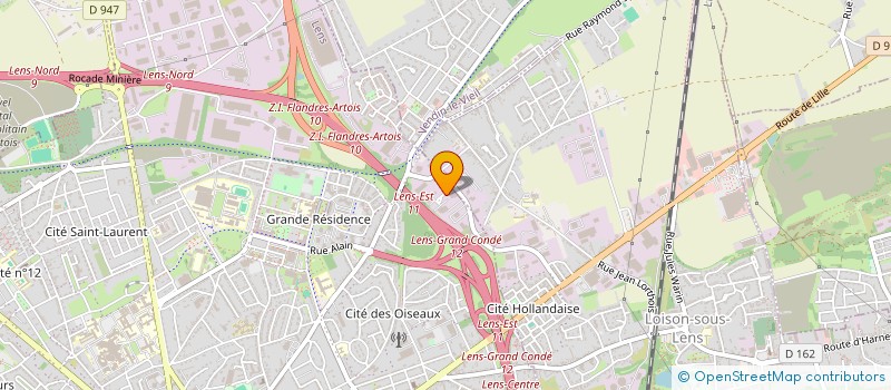 localisation de l'entreprise MONSIEUR FREDERIC LEFEBVRE  LENS