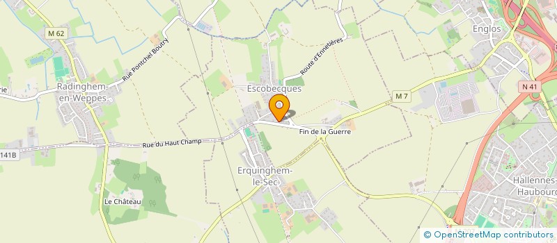 localisation de l'entreprise MONSIEUR FREDERIC LEFEBVRE à ESCOBECQUES