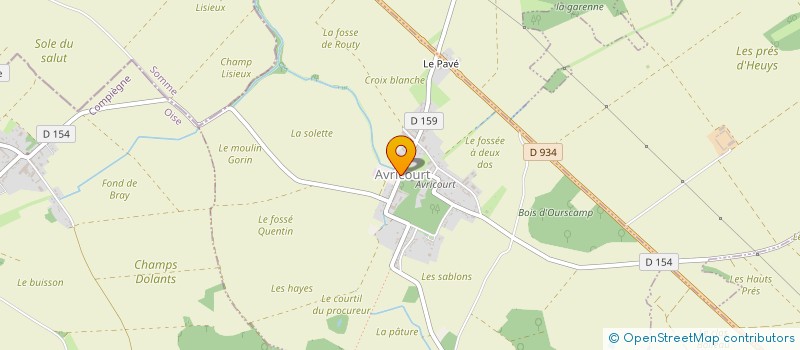 localisation de l'entreprise MONSIEUR FREDERIC LEFEVRE  AVRICOURT