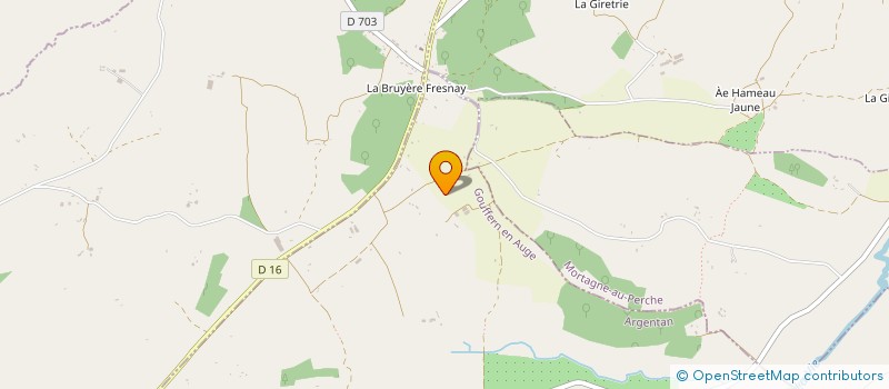 localisation de l'entreprise MONSIEUR FREDERIC LEFOURNIER à GOUFFERN EN AUGE