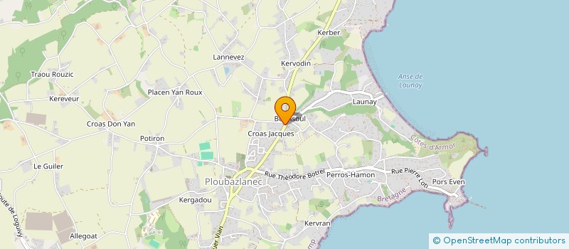 localisation de l'entreprise MONSIEUR FREDERIC LEGLAIVE  PLOUBAZLANEC