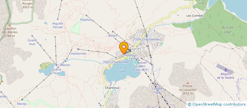 localisation de l'entreprise MONSIEUR FREDERIC LEGRAND  TIGNES