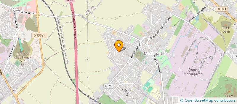 localisation de l'entreprise MONSIEUR FREDERIC LEGRAND à MAZINGARBE