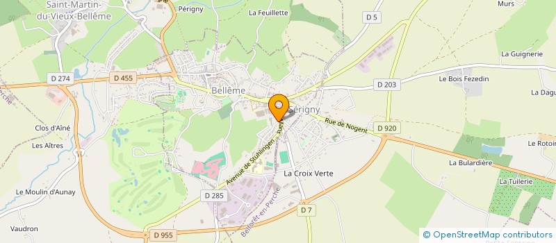 localisation de l'entreprise MONSIEUR FREDERIC LEGRAND à BELLEME