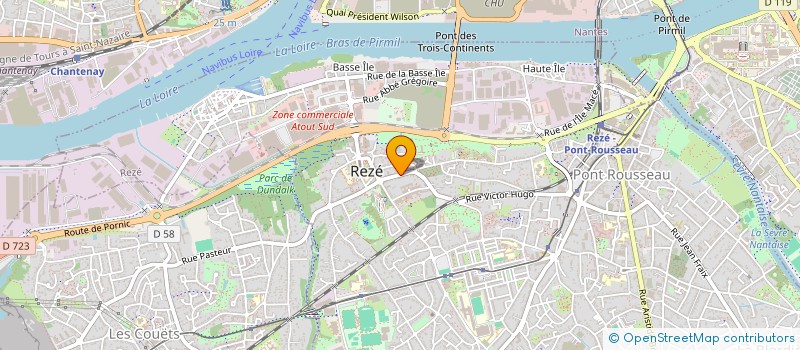 localisation de l'entreprise MONSIEUR FREDERIC LEGUILLIER à REZE