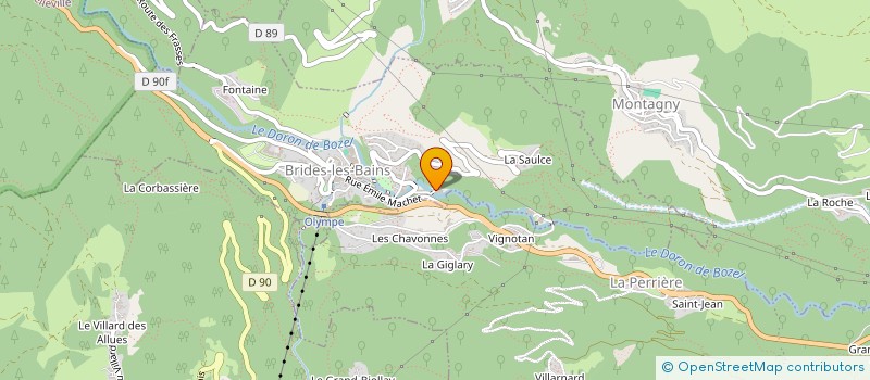 localisation de l'entreprise MONSIEUR FREDERIC LEHALLE  BRIDES-LES-BAINS