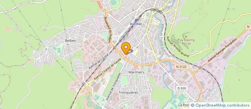 localisation de l'entreprise MONSIEUR FREDERIC LEHONGRE à AURILLAC
