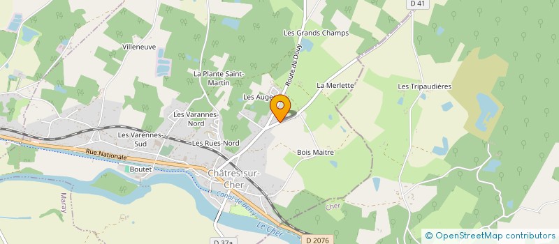 localisation de l'entreprise MONSIEUR FREDERIC LELOUP  CHATRES-SUR-CHER