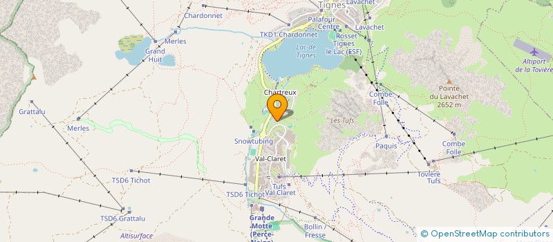 localisation de l'entreprise MONSIEUR FREDERIC LEMAIRE  TIGNES