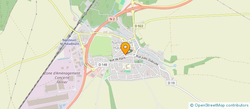 localisation de l'entreprise MONSIEUR FREDERIC LEMAIRE à NANTEUIL-LE-HAUDOUIN