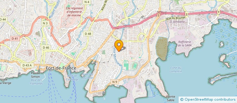 localisation de l'entreprise MONSIEUR FREDERIC LEMARE  FORT-DE-FRANCE