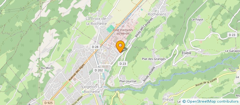 localisation de l'entreprise MONSIEUR FREDERIC LEMOINE  VALGELON-LA ROCHETTE