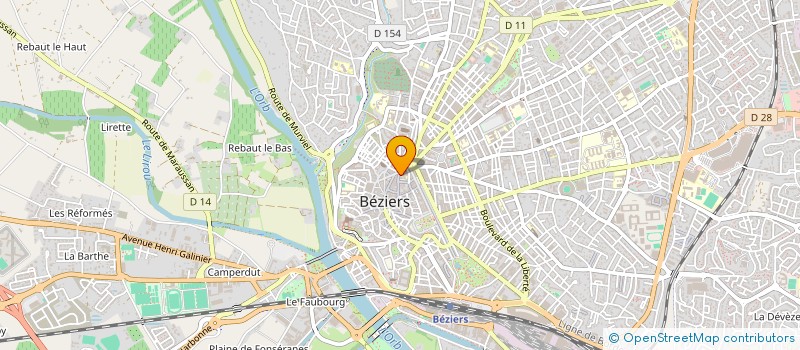 localisation de l'entreprise MONSIEUR FREDERIC LENCOU à BEZIERS