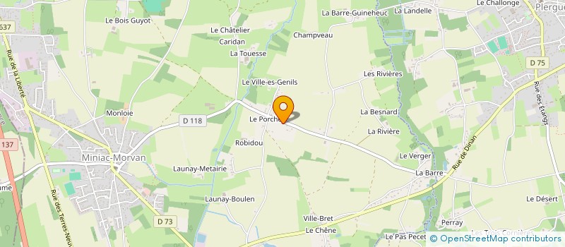 localisation de l'entreprise MONSIEUR FREDERIC LEPONT  MINIAC-MORVAN