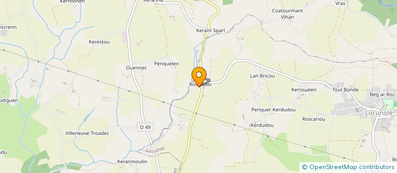 localisation de l'entreprise MONSIEUR FREDERIC LEPOUTRE  LOCUNOLE