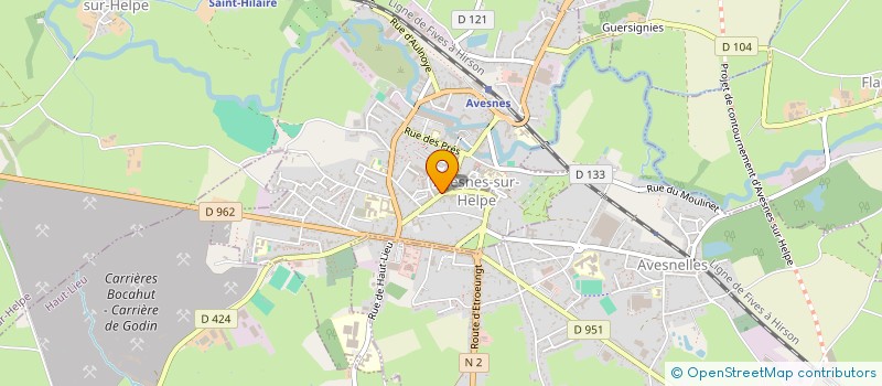 localisation de l'entreprise MONSIEUR FREDERIC LEPRETRE à AVESNES-SUR-HELPE