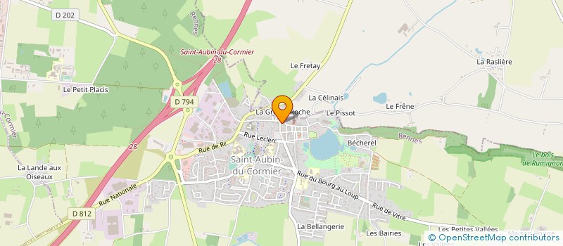 localisation de l'entreprise MONSIEUR FREDERIC LEPRINCE  SAINT-AUBIN-DU-CORMIER