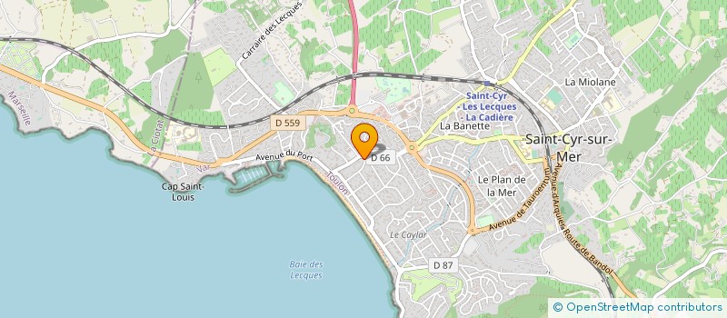 localisation de l'entreprise MONSIEUR FREDERIC LEQUINIAT à SAINT-CYR-SUR-MER