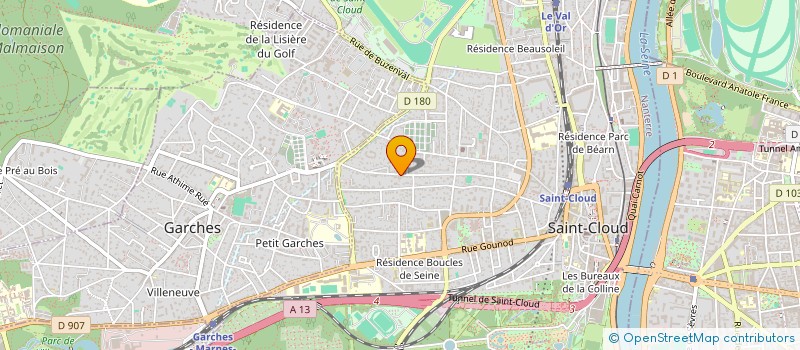 localisation de l'entreprise MONSIEUR FREDERIC LERNER à SAINT-CLOUD