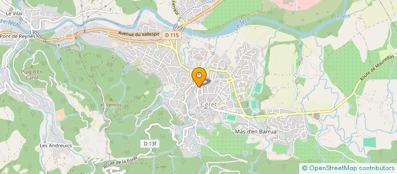 localisation de l'entreprise MONSIEUR FREDERIC LEROI  CERET