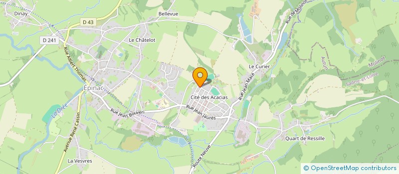 localisation de l'entreprise MONSIEUR FREDERIC LEROUX  EPINAC