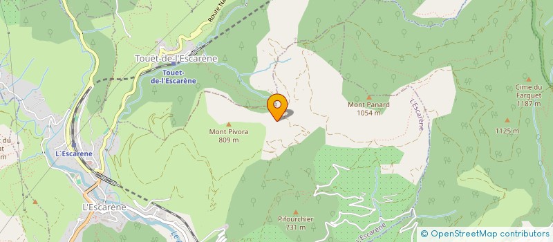 localisation de l'entreprise MONSIEUR FREDERIC LEROY  L'ESCARENE