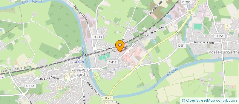 localisation de l'entreprise MONSIEUR FREDERIC LESIEUR  LA SUZE-SUR-SARTHE