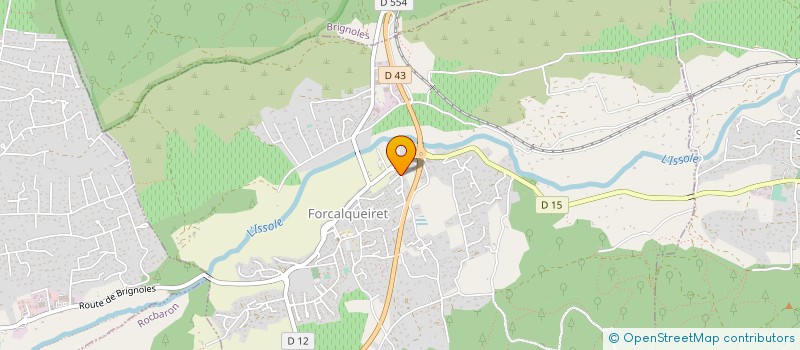 localisation de l'entreprise MONSIEUR FREDERIC LETELLIER  FORCALQUEIRET