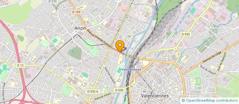 localisation de l'entreprise MONSIEUR FREDERIC LEUILLET à VALENCIENNES