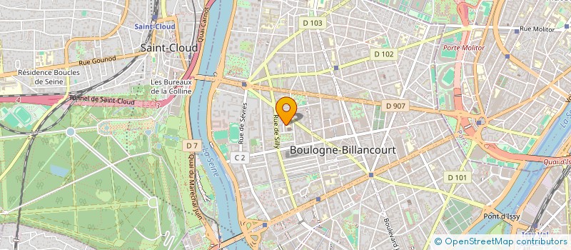 localisation de l'entreprise MONSIEUR FREDERIC LEURENT à BOULOGNE BILLANCOURT