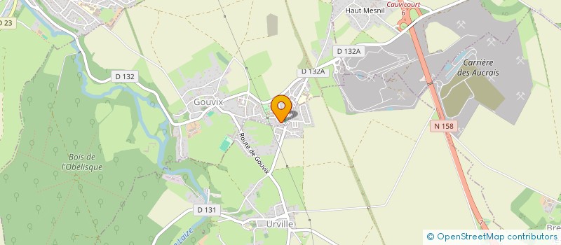 localisation de l'entreprise MONSIEUR FREDERIC LEVEE  CUVERVILLE