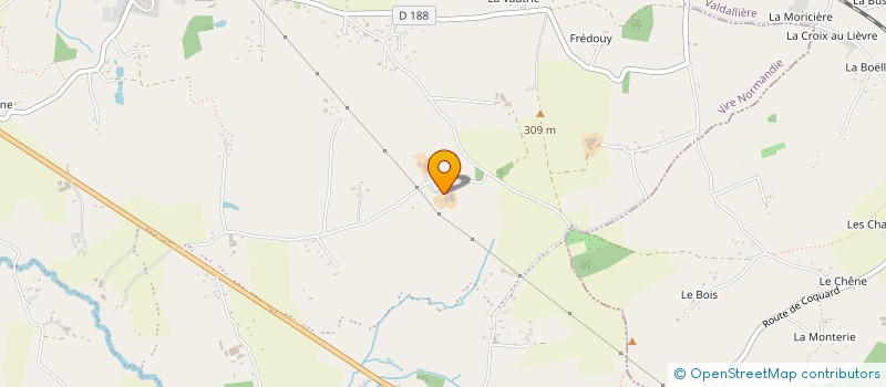 localisation de l'entreprise MONSIEUR FREDERIC LEVEQUE  VIRE-NORMANDIE