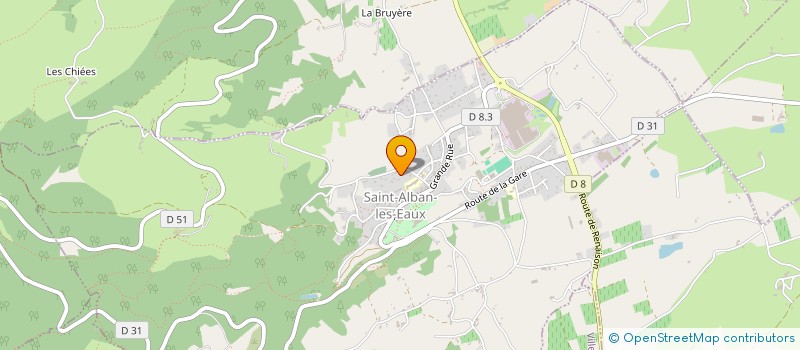 localisation de l'entreprise MONSIEUR FREDERIC LEYLAVERGNE  SAINT-ALBAN-LES-EAUX