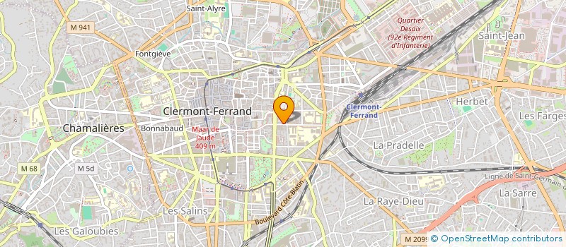 localisation de l'entreprise MONSIEUR FREDERIC LEYMIN  CLERMONT-FERRAND