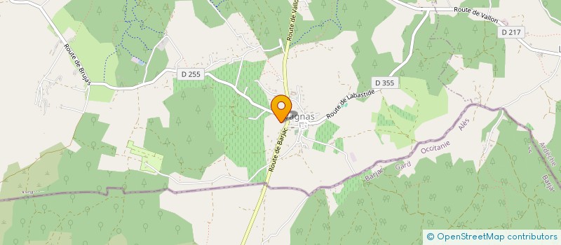 localisation de l'entreprise MONSIEUR FREDERIC LEYRIS  VAGNAS