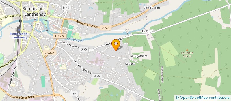 localisation de l'entreprise MONSIEUR FREDERIC LHOMME à ROMORANTIN-LANTHENAY